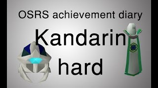 OSRS Kandarin hard diary tasks guide [upl. by Horten]