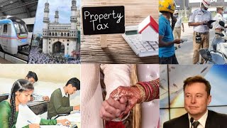 Property Tax Increase  Old City Metro Train  Shadi Mubarak Traffic Challan SSC Exam Fast Travel [upl. by Nodnorb695]