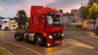 Défilé de camion dans le cadre du Show Truck à Langeac pour SOS Préma [upl. by Elvia]