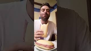 Speciale Perosa Argentina Cena al Maison Manu Panino salame olive snocciolate e Mozzarella [upl. by Doss]