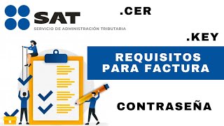 Requisitos para facturar  SAT [upl. by Celinka287]