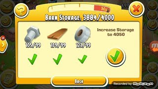 Upgrade Barn 4050  Hay Day Game play [upl. by Ced]