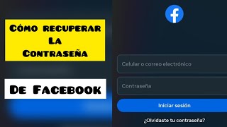 como RECUPERAR mi CONTRASEÑA DE FACEBOOK [upl. by Ekaterina820]