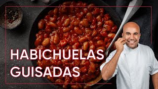 Como Cocinar HABICHUELAS GUISADAS  Receta del Chef Piñeiro [upl. by Aihsilat]