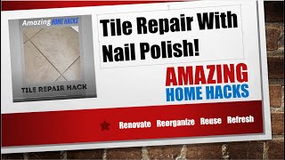 Fix your chipped tile with nail polish [upl. by Idelson]