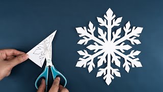 How to make Snowflakes out of paper  Paper Snowflake 44  Christmas Ornaments [upl. by Aronel977]