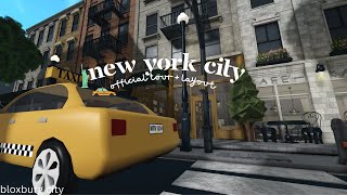 ♡ 31m new york city official tour  layout 🚕🗽 bloxburg build ♡ [upl. by Miharbi]