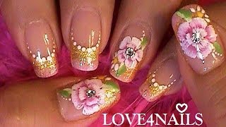 Como Pintar Sus Uñas Para Una Noche Romantica Tutorial [upl. by Hnib]