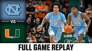 North Carolina vs Miami Full Game Replay  202324 ACC Mens Basketball [upl. by Ala870]