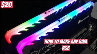 Turn Any RAM Into RGB RAM   Jonsbo nc1 Unboxing amp Indepth Installation [upl. by Urial]