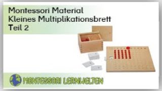 Anleitung zur Materialarbeit kleines Multiplikationsbrett  Einführung 1x1 [upl. by Rowena]