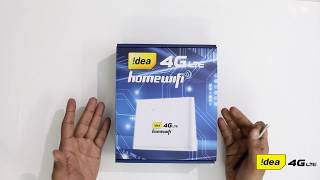 Idea 4G LTE Home Wifi Unboxing and Review [upl. by Aremat]