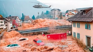 Austria Today Flash flood swept away bridges and houses in Tyrol Austria Europe is shocked [upl. by Meihar]