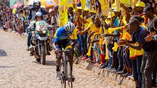 TOUR DU RWANDA 2020 ETAPE 7  Bakoresheje ubuhanga kuzamura amagare kwa Mutwe [upl. by Yrtnahc816]