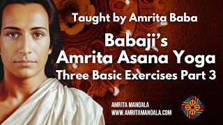 Babajis Amrita Asana Yoga Three Basic Exercises  Extras Part 3 [upl. by Amalia]