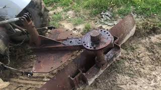 Bringing old grader blade back to life with Classic Fordson Dexta [upl. by Duke]