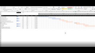 Diagramme de Gantt sur Excel [upl. by Edia]