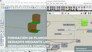 Mobiliario orgánico  Superficies Seriadas en Rhinoceros y Grasshopper [upl. by Lahsiv]