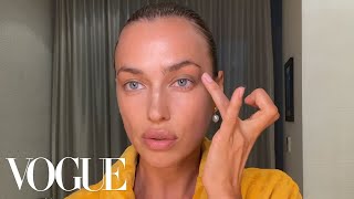 Irina Shayk’s Guide to Fresh Skin amp Full Brows  Beauty Secrets  Vogue [upl. by Ambrosi432]