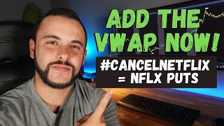 Using VWAP Indicator for Options Trading  Netflix Put Options Breakdown [upl. by Khorma]