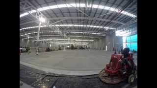 Retail Hardware Floor Slab pour using Somero Laser Screed [upl. by Divaj146]