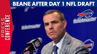 Buffalo Bills GM Brandon Beane Talks Trading Back In Round One Of 2024 NFL Draft [upl. by Euqnomod]