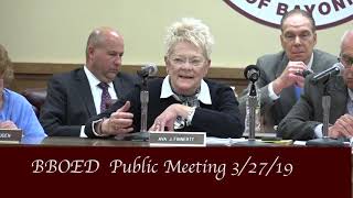 Bayonne Board of Education  Public Meeting  32719 [upl. by Neelat]