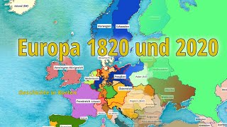 Europa 1820 und 2020 – Geschichte in Karten [upl. by Nassah]