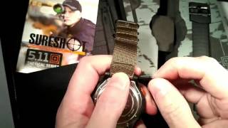 511 Tactical Series Field Ops Watch Strap Change [upl. by Yemiaj]