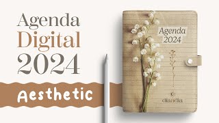 La mejor Agenda Digital 2024 Agenda Aesthetic para iPad y tablets [upl. by Ramedlav]