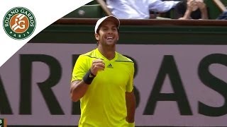 F Verdasco v R Gasquet 2014 French Open Mens R3 Highlights [upl. by Dygal]