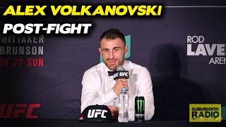 Alex Volkanovski PostFight Press Conference  UFC Fight Night Melbourne [upl. by Aihsoem459]