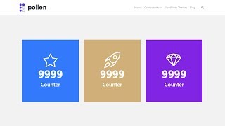 Counter Component Usage Guide  Pollen WordPress Plugin [upl. by Plato10]