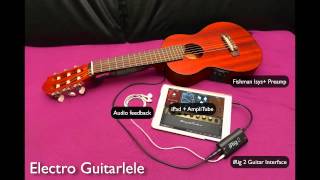 Electro Guitalele avec préampli Fishman Isys [upl. by Acirretahs]