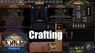 Path of Exile Crafting Double Fractured Convoking Wand in 318 Sentinel League  1018 [upl. by Isia]