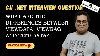 12 C NET Interview Question  What are the differences between ViewData ViewBag and TempData [upl. by Ylellan939]