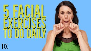 5 Facial Exercises To Do Daily [upl. by Nnylorac39]