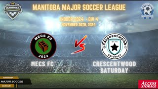 November 20th WSF Div 4 Mecs FC vs Crescentwood Saturday [upl. by Phylis]