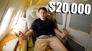 Buying 20000 FIRST CLASS Airplane Seat at 20 years old [upl. by Ettedualc753]