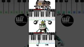 COFFIN DANCE Meme Song Vs CRAZY FROG Song  Easy Piano Tune shorts [upl. by Humo]