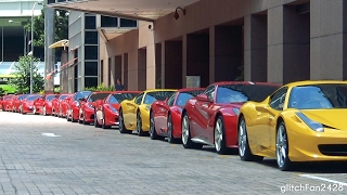 Ferrari Lou Hei Lunch 2017  Carpark Walkaround [upl. by Norted468]