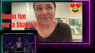 PRIMERA REACCION A SHAKIRA  PUNTERIA EN TONIGHT SHOW  I SAW SHAKIRA PERFORM LIVE [upl. by Dawaj48]