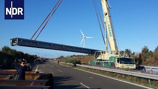 Einmaliger Bau Eine Brücke über das A20Loch  die nordreportage  NDR Doku [upl. by Jovitta]