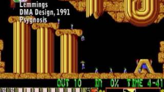 Lemmings Gameplay [upl. by Ahsart]