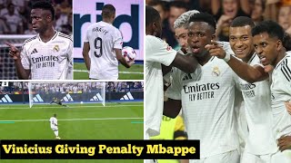 Vinicius awarded the penalty to Mbappe during real Betis match  Real Madrid Vs Real Betis [upl. by Kehr]