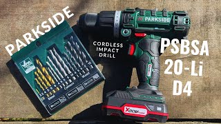 NEW 3 in 1 Parkside HOBBY hammer drill PSBSA 20Li D4 [upl. by Doria518]