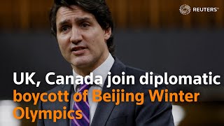 UK Canada join diplomatic boycott of Beijing Winter Olympics [upl. by Nedla]