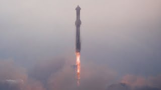 Blastoff SpaceX Starship launches to space on 4th test flight booster splashes down [upl. by Amand]