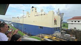 PANAMA CANAL  OPENING OF THE GATES [upl. by Ilamad398]