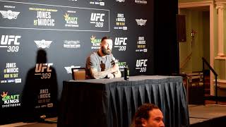 UFC 309 Media Day Paul Craig Warns Bo Nickal To Hold on for Dear Life [upl. by Nyltiac]